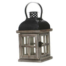 Retro Wooden Tower Candle Holder Tea Light Candlestick Wall Hanging Art 1