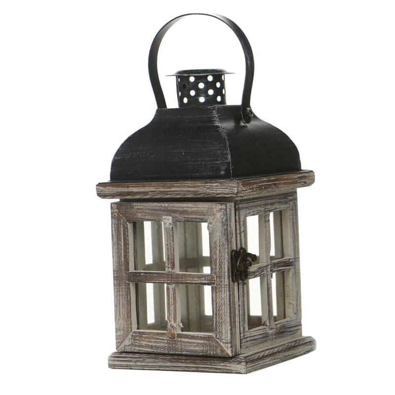 Retro Wooden Tower Candle Holder Tea Light Candlestick Wall Hanging Art 1
