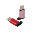 6pc Aluminum USB 3.1 Type C Male to Micro USB Female Adapter Converter Connector