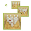 Kids Children Wooden Mini Desktop Bowling Game Toys Desk Ball Board Baby P4J2