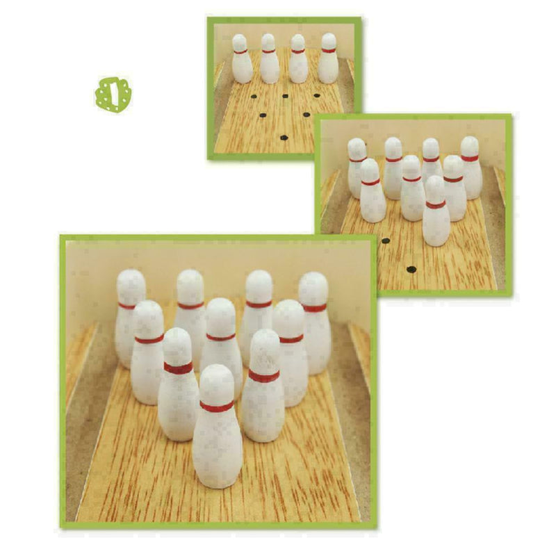 Kids Children Wooden Mini Desktop Bowling Game Toys Desk Ball Board Baby P4J2
