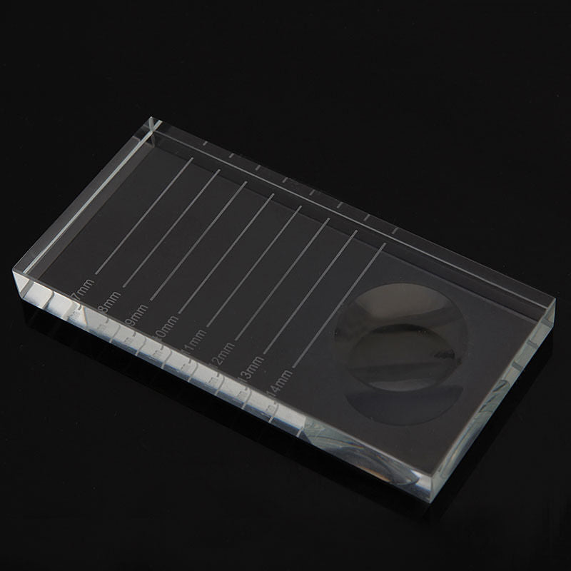 2 in 1 Glass Eyelash Glue Holder Lash Separator Adhesive Glue Pallet Extension