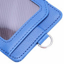 Pu Leather ID Card Holder with 1 ID Window Identity Vertical Style for Work F8I9