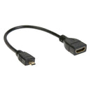 Micro HDMI Male to HDMI Female Adapter Connector Cable Short 17cm