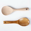 Natural Wooden Rice Scoop Non-stick Rice Paddle Wood Soup Ladle Brown
