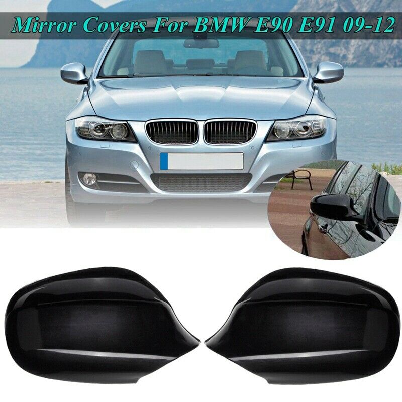1Pair Car Rearview Mirror Cover For Bmw 3 Series E90 E91 323I 328I 328Xi 33 I4L9