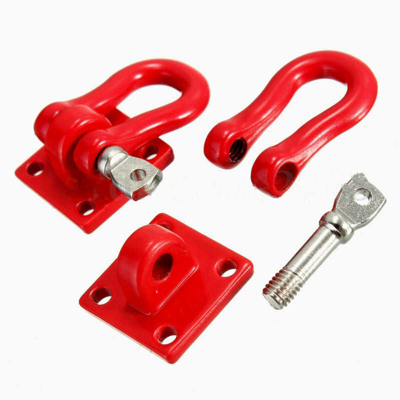 1 Pair Scale Hook Shackles Red 2pcs for RC SCX-10 Crawler Truck Accessories FT