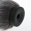 Black Gray Interview Microphone Windscreen Furry Mic Cover 8.27inch