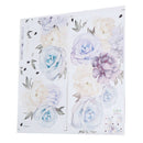 Blue Peony Rose Flowers Wall Stickers for Kids Room Living Room Home DecorJ Gw