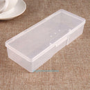 Clear Manicure Storage Box DIY Nail Arts Beads Container Organizer Case Home