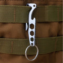 1PC Stainless Steel Pocket Multifunction Tool Opener Keychain Key Ring EDC B!E