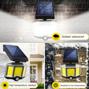 Solar Induction Wall Lamp PIR Motion Sensor Waterproof Street Light (66COB)
