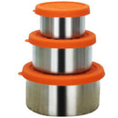 3Pcs 304 Food Grade Stainless Steel Food Containers With Leak Proof Silicon M2N6