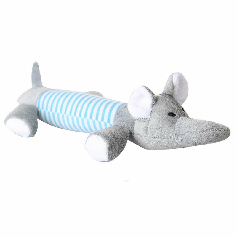 Pet Puppy Chew Squeaker Squeaky Plush Sound Ball For Dog-Elephant