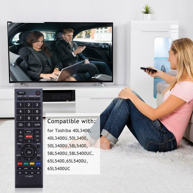 Remote Control Replacement for Toshiba CT-8037 F 40L3400 40L3400U 50L3400