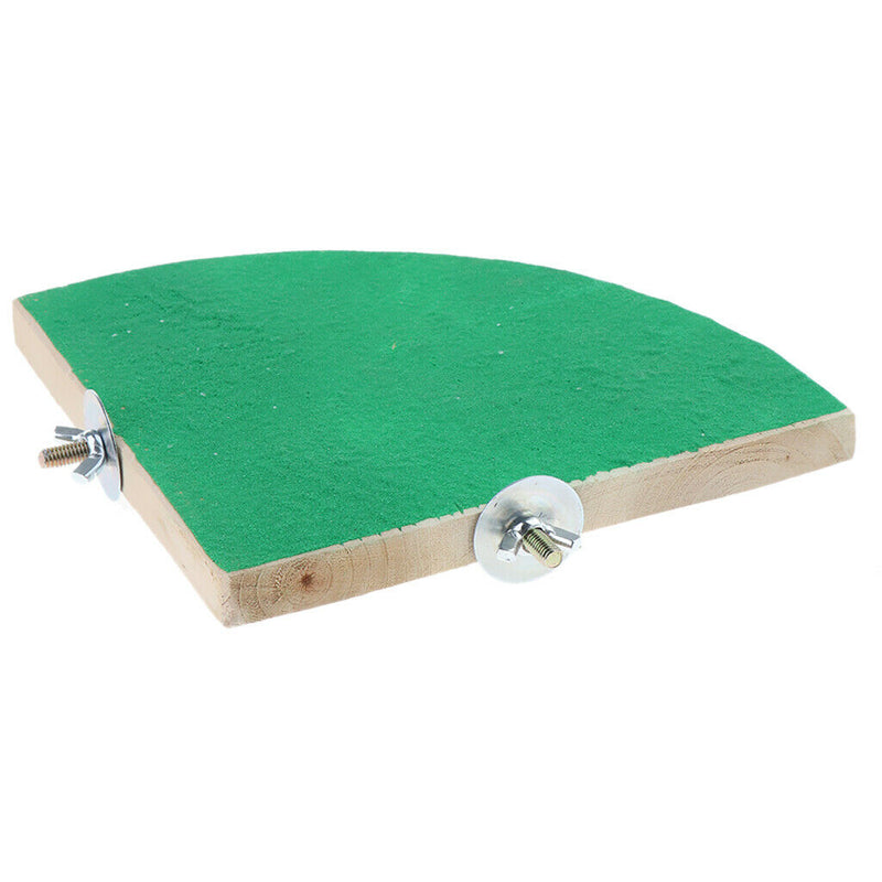 Wooden Small Animal Sector Stand Perch Hamster Guinea Pig Exercise Platform