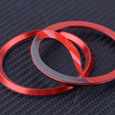 4pcs Red Aluminium Wheel Center Hub Ring Cover Trim Fit For Mazda CX-3 2016-2018