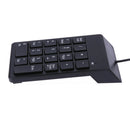 New USB Mini 18-keys Num Pad Numeric Number Keypad Keyboard for Laptop Note A