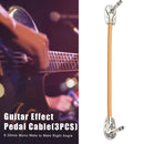 6.35mm Male to 6.35 Male Guitar Pedal Copper Braid Cable for Guitar Effect Pedal