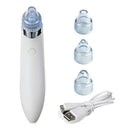 Facial Acne Blackhead Remover Vacuum Suction Pore Clean Machine (White C)