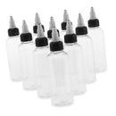 40 Pcs Clear Empty Plastic Bottles With  Top Dropper Nozzle Caps  100ml