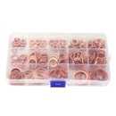 280pcs Solid Copper Washer Flat Ring Gasket Sump Plug Oil Seal Fittings