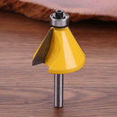 1/4" Edge Chamfer Forming Router Bit Milling Cutter Woodworking Tool