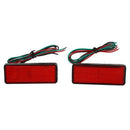 2x LED Red Reflector Tail Brake Stop Marker Light Truck Trailer ATV RV Moto