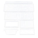 7Pcs Handmade Purse Acrylic Leather Craft Template Pattern Stencil Tool DIY