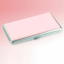 Women Pink Leather Cigarette Case Box 100's Hold For 14 Cigarettes 100mm X8L0