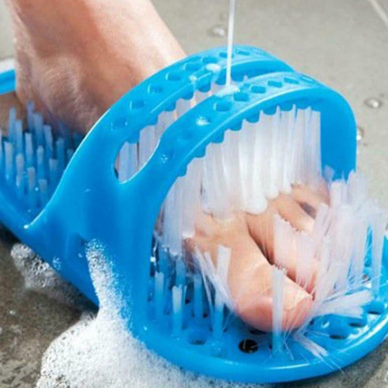 Shower Feet Foot Scrubber Massager Cleaner Spa Exfoliating Washer Wash Slipper S