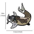2pcs/Set Cute Carp Fish Embroidered Patches Iron-On/Sew-On Patch Cloth Applique