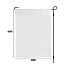 10Pcs 30x45cm Sublimation Blank Polyester Lawn Garden Flags Parade Banners qwe