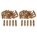 40Pcs Wooden Sewing Horn Toggle Buttons for DIY Scrapbooking Embellishments