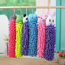 Kitchen Hanging Towels Chenille Hand Face Wipe Towel Animal Bathroom Washclothlj