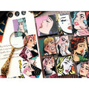 14Pcs/pack Retro beauty stickers scrapbook DIY diary albums notebook dN`US