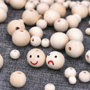 Natural Round Wood Beads Loose Spacer Beads For Diy Jewelry Making, 150 Pie