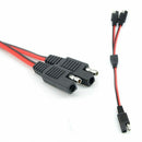 5 PCS 1 TO 2 SAE Power Automotive Extension Cable 18AWG 300mm