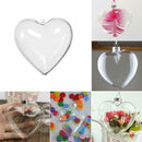 10PCS Transparent Plastic Heart-Shaped Craft Ball Acrylic Transparent Ball PQP
