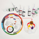 2pcs Color Mixing Wheel Blending Pallet Set For Painting Tattoo Nail Art