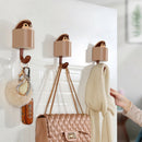 6Pcs Creative Outstretch Squirrel Hook Cute Squirrel Shape Coat Bag Key Hol