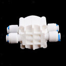 1/4" 4 Way Auto Shut Off Valve For RO Reverse Osmosis Water Filter System