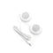 Mini White Dual Stereo 3.5mm Pillow Speaker For MP3 MP4 Player Phone CD Rad ï¼D