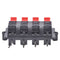 2X 12 Terminal 12 Position Spring Loaded Push Speaker Socket Connector Board JR
