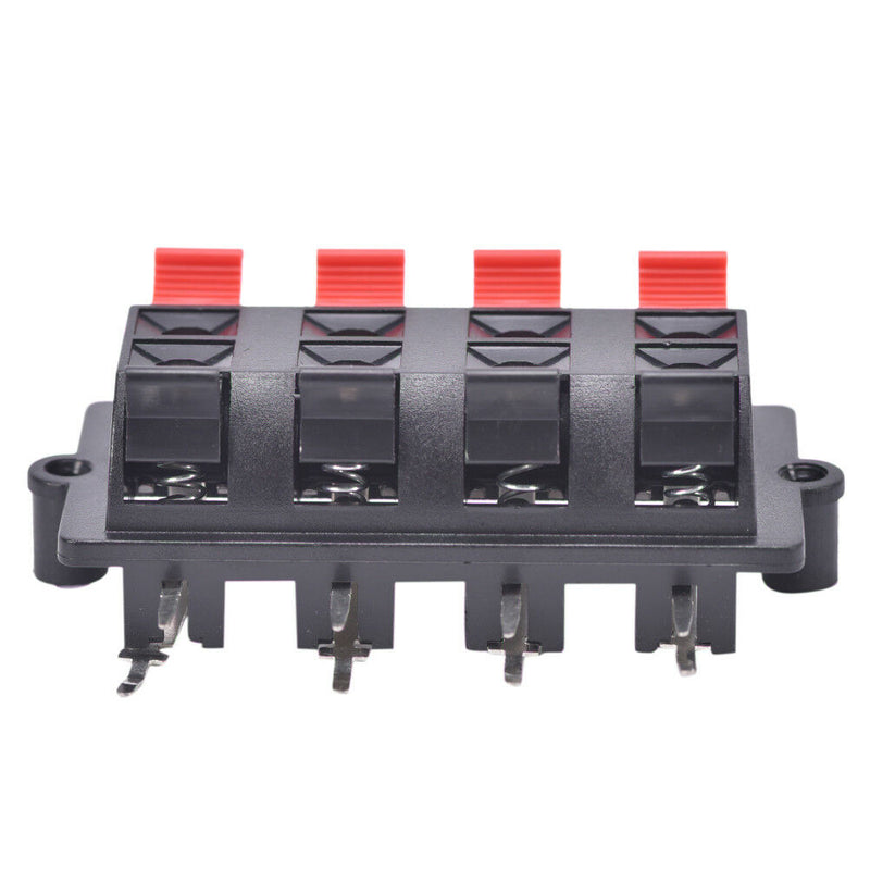 2X 12 Terminal 12 Position Spring Loaded Push Speaker Socket Connector Board JR