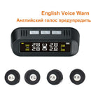 Tpms Solar Power Universal,Wireless Tire Pressure Monitoring System With 4