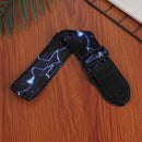 Leather Folk Guitar Strap Adjustable Belt Musical Instrument Parts (Flash) A