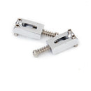 Quality Set Of 6 Sustain Square Bridge Saddles For Electric Guitar In Chrome
