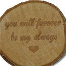 Rustic Wedding Engagement Ring Box Bearer Custom Wooden Ring Holder Case Gift FT