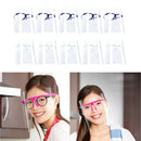 10 Pieces Full Face Shield Protector Goggles Visor Cap Anti Splash Saliva